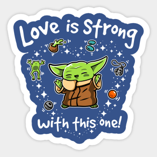 The force of love Sticker